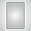 LED zrkadlo 120x80cm so vzorom v čiernom ráme - Image 3