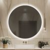 Kruhové LED zrkadlo 80cm Antracitové - Image 4